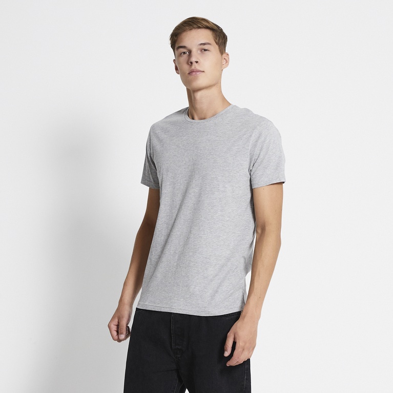 Premium basic tee "Casper" Grey Melange
